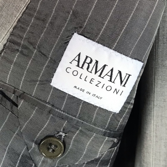 Armani, 2 Piece Suit, Grey, Size 38 - Picture 3 of 9